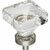 Jeffrey Alexander / Harlow Glass Square Knob / 1-3/8" / Satin Nickel / G140L-SN