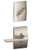 Schlage / F Series Single Cylinder Interior Trim Pack / Latitude Lever with Century Rose / Satin Nickel / Single Cylinder / F59LAT619CEN