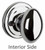 Kwikset / Laurel Knob / Passage  /  Polished Chrome / 720L 26 GC Kwikset / Laurel Knob / Passage  /  Polished Chrome / 720L 26 GC