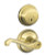 Schlage / Flair Lever / F51A Keyed Entry with B60 Single Cylinder Deadbolt Combo Pack / Lifetime Bright Brass / FB50NVFLA505 Schlage / Flair Lever / F51A Keyed Entry with B60 Single Cylinder Deadbolt Combo Pack / Lifetime Bright Brass / FB50NVFLA505