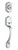 Kwikset / Belleview Handleset / Double Cylinder - SmartKey / Satin Chrome / 689BW 26D SMT Kwikset / Belleview Handleset / Double Cylinder - SmartKey / Satin Chrome / 689BW 26D SMT