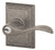 Schlage / Accent Lever with Addison Rose / Keyed Entry / Distressed Nickel / F51AACC 621 ADD Schlage / Accent Lever with Addison Rose / Keyed Entry / Distressed Nickel / F51AACC 621 ADD