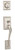 Schlage / Addison Handleset / Double Cylinder / Satin Nickel / F62ADD 619 Schlage / Addison Handleset / Double Cylinder / Satin Nickel / F62ADD 619