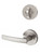 Kwikset / 968 Dummy Cylinder Interior Trim Pack / Sydney Lever with Round Rose / Satin Nickel / 968SYLRDT15