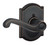 Schlage / Flair Lever with Camelot Rose / Half Dummy Left Hand / Aged Bronze / F170FLA 716 CAM LH Schlage / Flair Lever with Camelot Rose / Half Dummy Left Hand / Aged Bronze / F170FLA 716 CAM LH