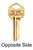 Kwikset / 816 817 Deadbolt Key Control Key Blank / 5-pin / 83382 Kwikset / 816 817 Deadbolt Key Control Key Blank / 5-pin / 83382