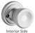 Kwikset / Abbey Knob / Passage / Satin Chrome / 720A 26D GC Kwikset / Abbey Knob / Passage / Satin Chrome / 720A 26D GC