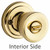 Kwikset / Abbey Knob / Keyed Entry - SmartKey / Polished Brass / 740A 3 SMT GC