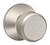 Schlage / Bowery Knob / Passage / Satin Nickel / F10BWE 619 Schlage / Bowery Knob / Passage / Satin Nickel / F10BWE 619