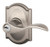 Schlage / Accent Lever with Camelot Rose / Keyed Entry / Satin Nickel / F51AACC 619 CAM Schlage / Accent Lever with Camelot Rose / Keyed Entry / Satin Nickel / F51AACC 619 CAM