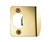 Kwikset / Extended Lip Strike Round Corner / 2-1/4" H x 1-3/4" W / Total Width 2-1/4" / Polished Brass / 83536 3 Kwikset / Extended Lip Strike Round Corner / 2-1/4" H x 1-3/4" W / Total Width 2-1/4" / Polished Brass / 83536 3