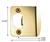 Kwikset / Extended Lip Strike Round Corner / 2-1/4" H x 1-3/4" W / Total Width 2-1/4" / Polished Brass / 83536 3 Kwikset / Extended Lip Strike Round Corner / 2-1/4" H x 1-3/4" W / Total Width 2-1/4" / Polished Brass / 83536 3