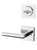 Kwikset / 967 Double Cylinder Interior Trim Pack / Milan Lever with Square Rose / Polished Chrome / 967MILSQT26 SMT Kwikset / 967 Double Cylinder Interior Trim Pack / Milan Lever with Square Rose / Polished Chrome / 967MILSQT26 SMT