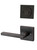 Kwikset / 967 Double Cylinder Interior Trim Pack / Halifax Lever with Square Rose / Venetian Bronze / 967HFLSQT11P SMT Kwikset / 967 Double Cylinder Interior Trim Pack / Halifax Lever with Square Rose / Venetian Bronze / 967HFLSQT11P SMT