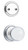 Kwikset / 968 Dummy Cylinder Interior Trim Pack / Circa Knob / Polished Chrome / 968CA26 Kwikset / 968 Dummy Cylinder Interior Trim Pack / Circa Knob / Polished Chrome / 968CA26