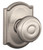 Schlage / Georgian Knob with Camelot Rose / Passage / Satin Nickel / F10GEO 619 CAM Schlage / Georgian Knob with Camelot Rose / Passage / Satin Nickel / F10GEO 619 CAM