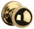 Kwikset / Circa Knob / Half Dummy / Polished Brass / 788CA 3 GC Kwikset / Circa Knob / Half Dummy / Polished Brass / 788CA 3 GC