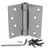 Hager / Hinge / 4" x 4" / Square Corner / Spring / Satin Chrome / 1750 4x4 26D Hager / Hinge / 4" x 4" / Square Corner / Spring / Satin Chrome / 1750 4x4 26D