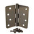Hager / Hinge / 4" x 4" / 1/4" Radius Corner / Antique Brass / RC1741 4x4 5 Hager / Hinge / 4" x 4" / 1/4" Radius Corner / Antique Brass / RC1741 4x4 5