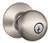 Schlage / Orbit Knob / Keyed Entry / Satin Nickel / F51AORB 619 Schlage / Orbit Knob / Keyed Entry / Satin Nickel / F51AORB 619