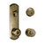 Kwikset / Metal Interconnect / 780 Deadbolt Single Cylinder with Hancock Keyed Knob / Antique Brass / 506H 5