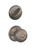 Schlage / F Series Single Cylinder Interior Trim Pack / Georgian Knob / Distressed Nickel / Single Cylinder / F59GEO621 Schlage / F Series Single Cylinder Interior Trim Pack / Georgian Knob / Distressed Nickel / Single Cylinder / F59GEO621