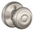 Schlage / Georgian Knob / Half Dummy / Satin Nickel / F170GEO 619