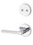 Kwikset / 973 Dummy Cylinder Interior Trim Pack / Lisbon Lever with Round Rose / Polished Chrome / 973LSLRDT26 Kwikset / 973 Dummy Cylinder Interior Trim Pack / Lisbon Lever with Round Rose / Polished Chrome / 973LSLRDT26