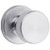 Kwikset / Pismo Knob with Round Rose / Passage / Satin Chrome / 720PSKRDT 26D Kwikset / Pismo Knob with Round Rose / Passage / Satin Chrome / 720PSKRDT 26D