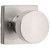 Kwikset / Pismo Knob with Square Rose / Passage / Satin Nickel / 720PSKSQT 15 Kwikset / Pismo Knob with Square Rose / Passage / Satin Nickel / 720PSKSQT 15