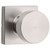 Kwikset / Pismo Knob with Square Rose / Passage / Satin Nickel / 720PSKSQT 15 Kwikset / Pismo Knob with Square Rose / Passage / Satin Nickel / 720PSKSQT 15