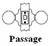 Kwikset / Pismo Knob with Square Rose / Passage / Satin Chrome / 720PSKSQT 26D Kwikset / Pismo Knob with Square Rose / Passage / Satin Chrome / 720PSKSQT 26D