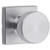 Kwikset / Pismo Knob with Square Rose / Passage / Satin Chrome / 720PSKSQT 26D Kwikset / Pismo Knob with Square Rose / Passage / Satin Chrome / 720PSKSQT 26D