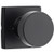 Kwikset / Pismo Knob with Square Rose / Half Dummy / Matte Black / 788PSKSQT 514 Kwikset / Pismo Knob with Square Rose / Half Dummy / Matte Black / 788PSKSQT 514