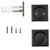 Kwikset / Square Pocket Door Lock / Passage / Matte Black / 334 514 SQT Kwikset / Square Pocket Door Lock / Passage / Matte Black / 334 514 SQT