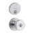 Kwikset / Pismo RDT 740 Knob and 258 Single Cylinder SmartKey Deadbolt Combo / Satin Chrome / 991PSK RDT 26D SMT Kwikset / Pismo RDT 740 Knob and 258 Single Cylinder SmartKey Deadbolt Combo / Satin Chrome / 991PSK RDT 26D SMT
