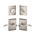 Schlage / Accent x Addison Lever  / F51A Keyed Entry with B60 Single Cylinder Deadbolt Combo Pack / Satin Nickel / FB50ACC619ADD Schlage / Accent x Addison Lever  / F51A Keyed Entry with B60 Single Cylinder Deadbolt Combo Pack / Satin Nickel / FB50ACC619ADD