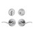 Kwikset / Tustin 740 Lever and 780 Single Cylinder SmartKey Deadbolt Combo / Satin Chrome / 991TNL 26D SMT Kwikset / Tustin 740 Lever and 780 Single Cylinder SmartKey Deadbolt Combo / Satin Chrome / 991TNL 26D SMT