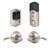 Schlage / BE469 Camelot Connect Deadbolt with Accent Passage Lever / Satin Nickel / FBE469CAM-ACC619 Schlage / BE469 Camelot Connect Deadbolt with Accent Passage Lever / Satin Nickel / FBE469CAM-ACC619
