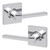 Kwikset / Casey Lever with Square Rose / Passage / Polished Chrome / 200CSL SQT 26 Kwikset / Casey Lever with Square Rose / Passage / Polished Chrome / 200CSL SQT 26