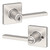 Kwikset / Casey Lever with Square Rose / Keyed Entry - SmartKey / Satin Nickel / 405CSL SQT 15 SMT Kwikset / Casey Lever with Square Rose / Keyed Entry - SmartKey / Satin Nickel / 405CSL SQT 15 SMT