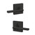 Schlage / Latitude Lever with Collins Rose / Passage / Matte Black / F10LAT 622 COL Schlage / Latitude Lever with Collins Rose / Passage / Matte Black / F10LAT 622 COL