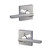 Schlage / Latitude Lever with Collins Rose / Passage / Bright Chrome / F10LAT 625 COL Schlage / Latitude Lever with Collins Rose / Passage / Bright Chrome / F10LAT 625 COL