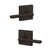 Schlage / Latitude Lever with Collins Rose / Passage / Aged Bronze / F10LAT 716 COL Schlage / Latitude Lever with Collins Rose / Passage / Aged Bronze / F10LAT 716 COL