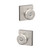 Schlage / Bowery Knob with Collins Rose / Keyed Entry / Satin Nickel / F51ABWE 619 COL