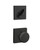 Schlage / F Series Single Cylinder Interior Trim Pack / Bowery Knob with Collins Rose / Matte Black / Single Cylinder / F59BWE622COL Schlage / F Series Single Cylinder Interior Trim Pack / Bowery Knob with Collins Rose / Matte Black / Single Cylinder / F59BWE622COL