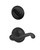 Schlage / F Series Single Cylinder Interior Trim Pack / Flair Lever / Left Hand / Matte Black / Single Cylinder / F59FLA622LH