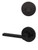 Kwikset / 967 Double Cylinder Interior Trim Pack / Casey Lever with Round Rose / Matte Black / 967CSLRDT514 SMT Kwikset / 967 Double Cylinder Interior Trim Pack / Casey Lever with Round Rose / Matte Black / 967CSLRDT514 SMT