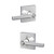 Schlage / Broadway Lever with Collins Rose / Privacy / Bright Chrome / F40BRW 625 COL Schlage / Broadway Lever with Collins Rose / Privacy / Bright Chrome / F40BRW 625 COL