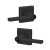 Schlage / Solstice Lever with Collins Rosette / Keyed Entry / Matte Black / J54SOL 622 COL Schlage / Solstice Lever with Collins Rosette / Keyed Entry / Matte Black / J54SOL 622 COL